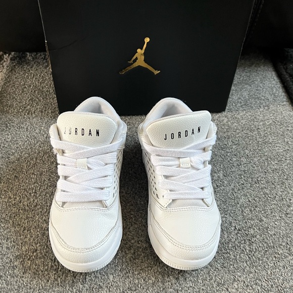 Air Jordan kids Flight Origin 4 White Sneakers - Picture 12 of 13